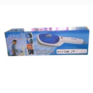 Tobi Travel Steamer in Blue and White